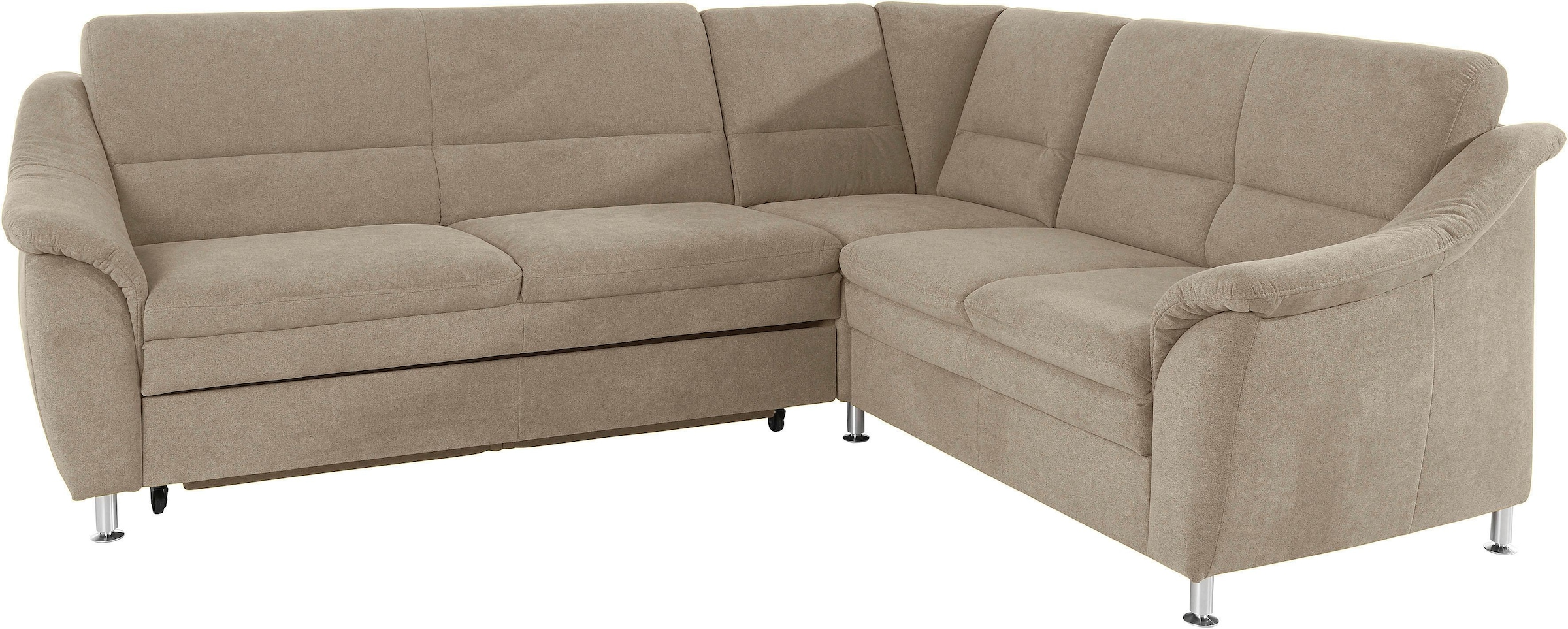 Places of Style Ecksofa »Cardoso L-Form«, Federkern, wahlweise mit Bett, Schubkasten, teilweise Relaxfunktion