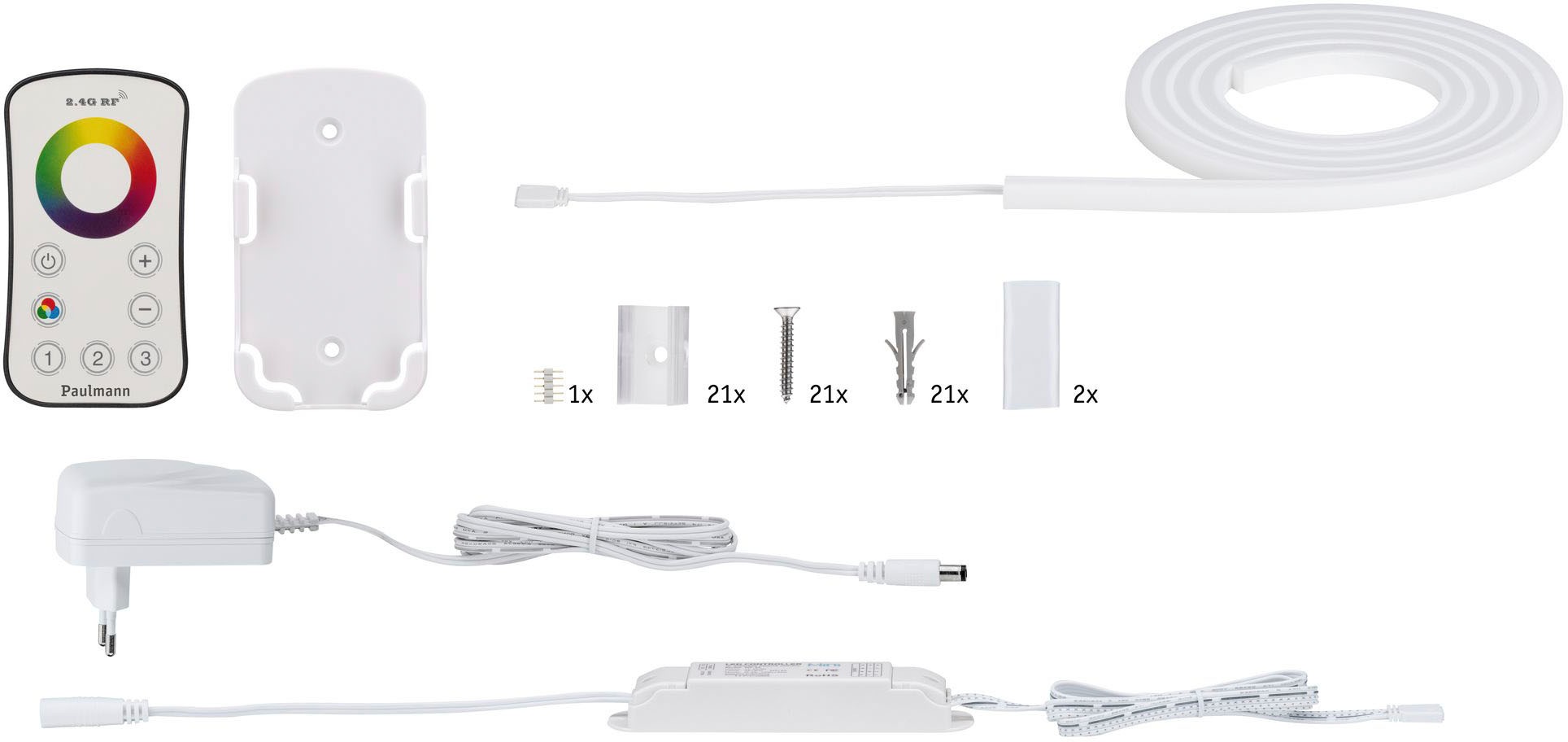 Paulmann LED-Streifen »MaxLED Flow Basisset 1,5m RGB 13,5W«, inkl. Funk-Fernbedienung