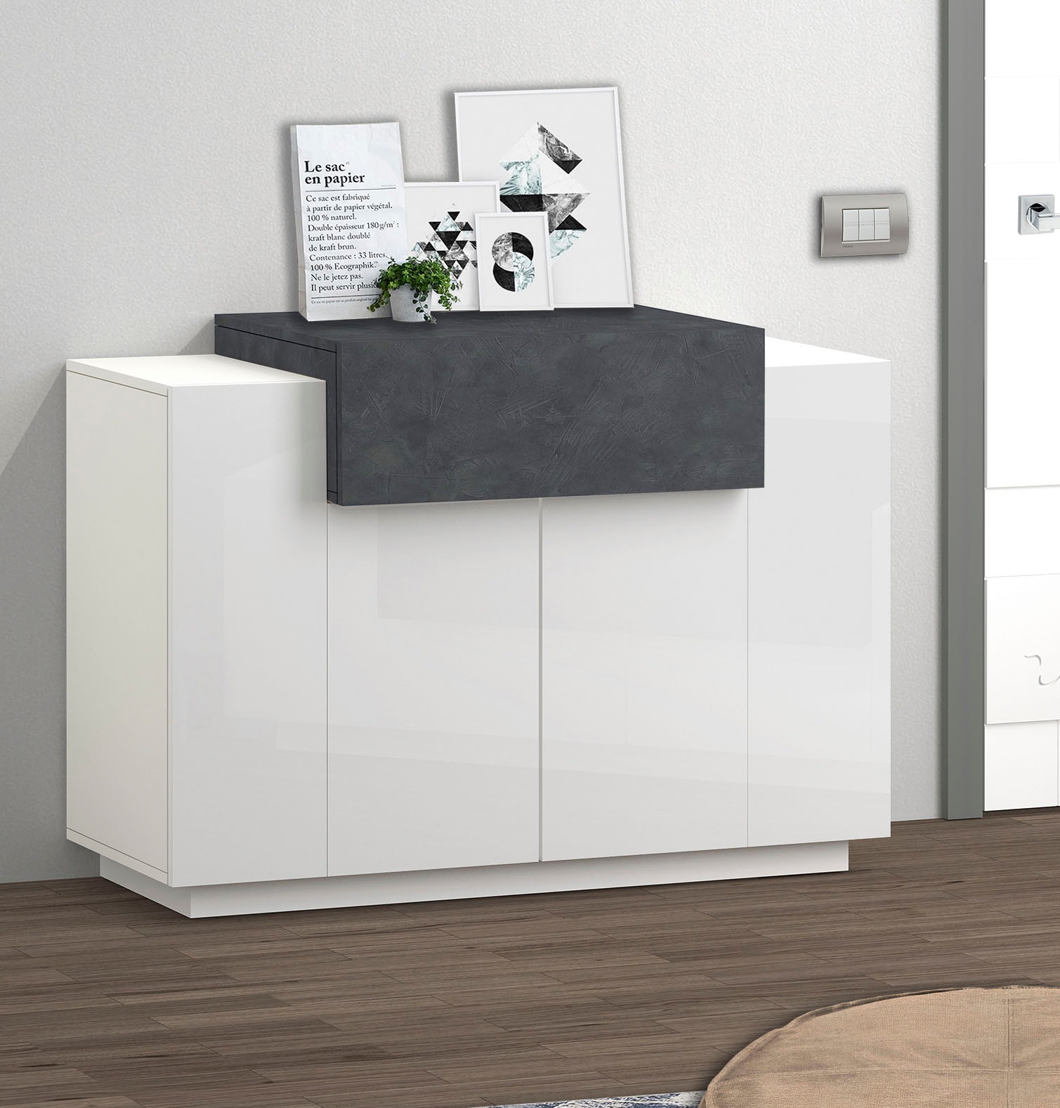 INOSIGN Schuhschrank »Coro, Schuhschrank, Schuhkommode, Schuhregal grifflos günstig online kaufen