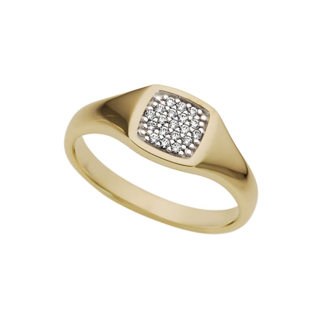 Firetti Diamantring »Schmuck Geschenk Gold 333 Damenring Goldring Siegelring Diamant«