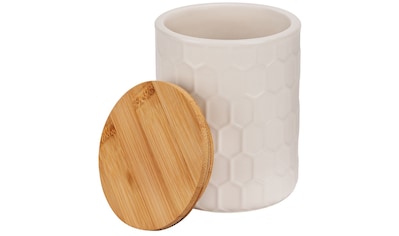 WENKO Vorratsdose »Maya«, (1 tlg.), FSC, Vorratsdose aus Keramik mit Bambus-Deckel kaufen