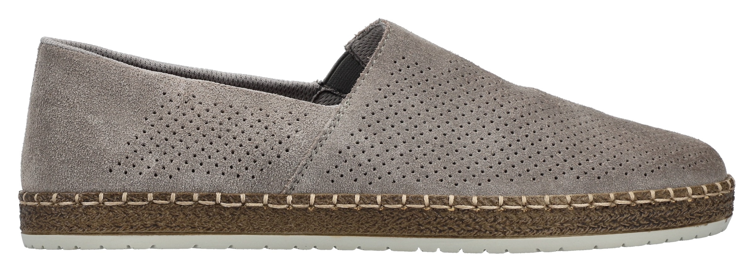 Rieker Slipper, Schlupfschuh, Casual-Slipper, Mokassin mit Perforation