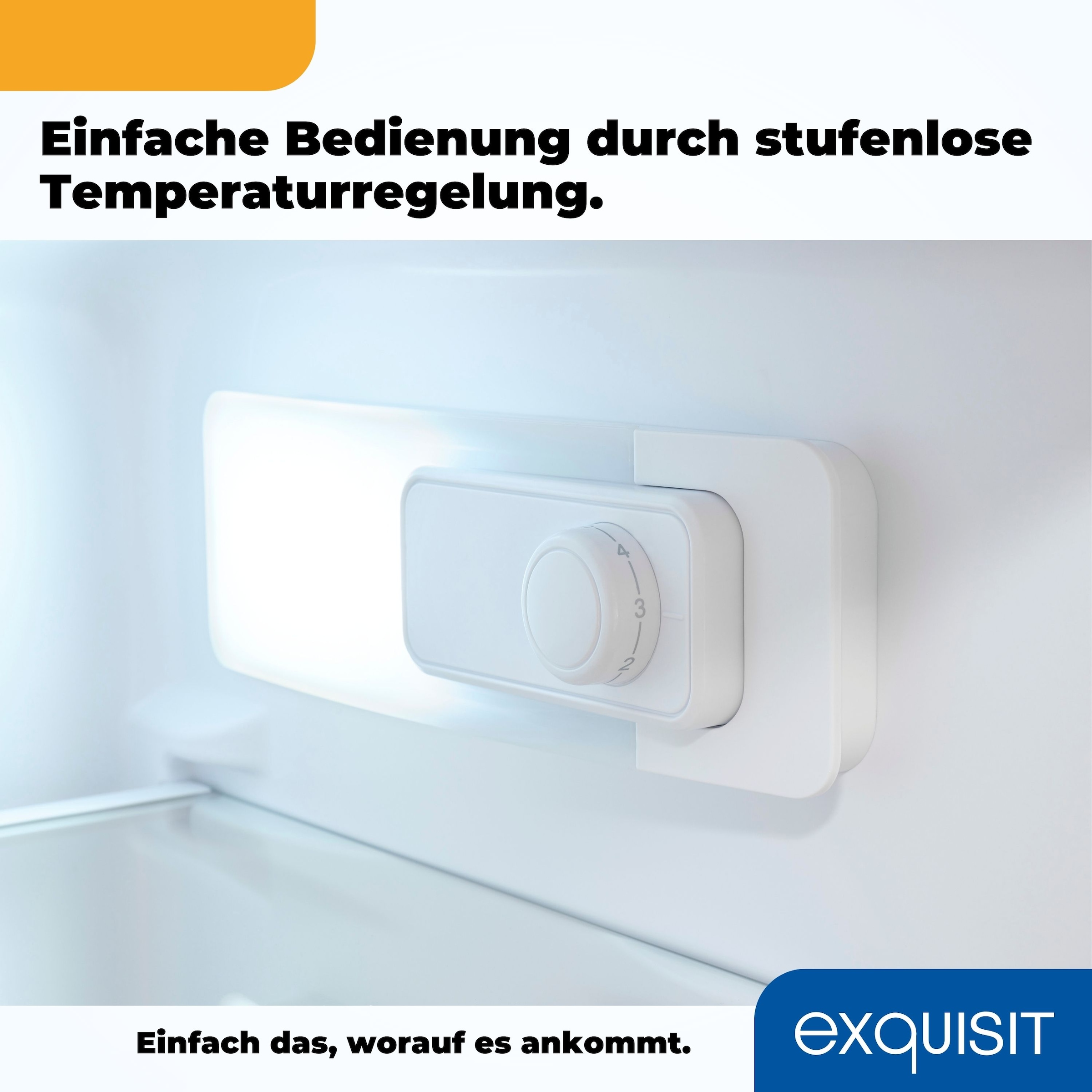 exquisit Vollraumkühlschrank »KS320-V-H-040D inoxlook« 142,6 cm hoch 54,5 cm breit Flexibel & effizient: 242 L Kühlschrank mit Abtau-Automatik