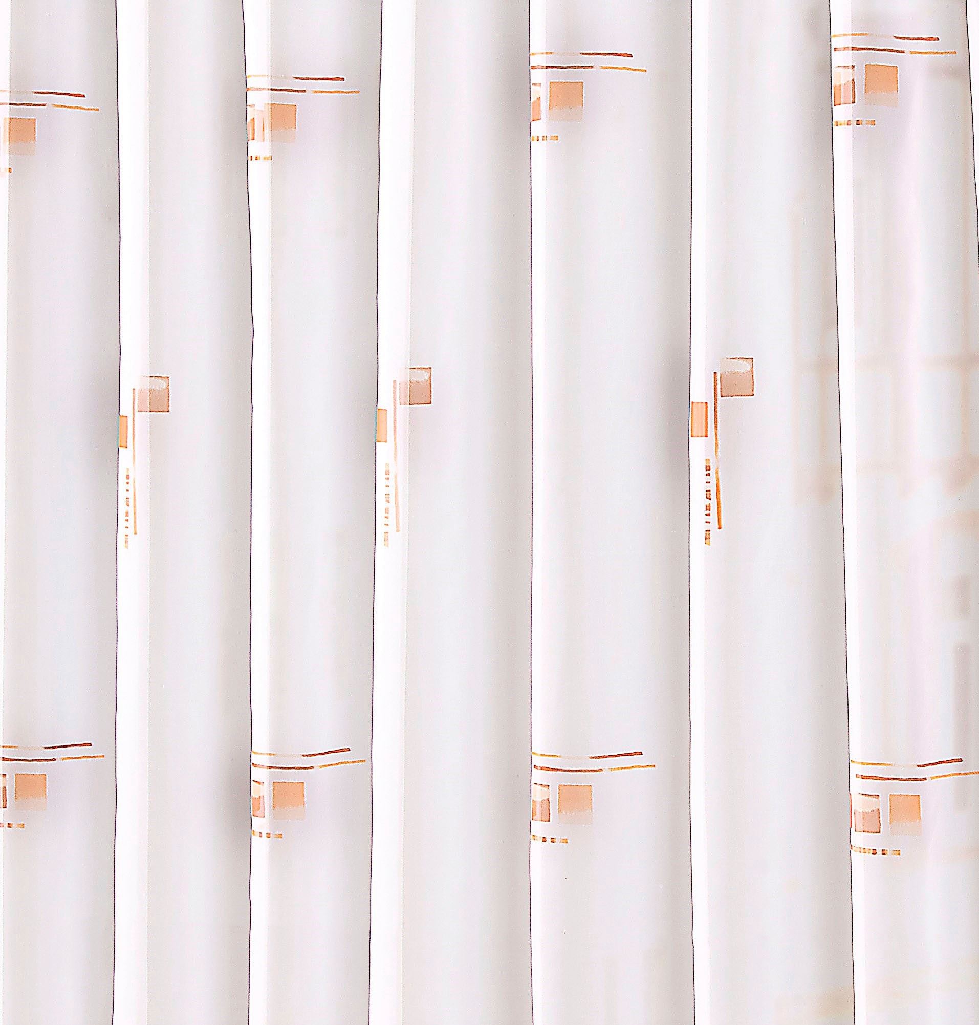 Weckbrodt Gardine »Mia«, (1 St.), Voile, bedruckt, Allover, Motiv, halbtransparent, Bleiband, Store
