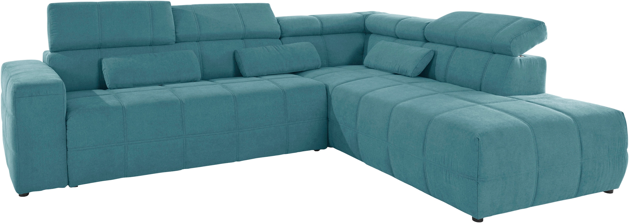 DOMO collection Ecksofa »Brandon L-Form, auch in Leder« inklusive Kopfteilv günstig online kaufen