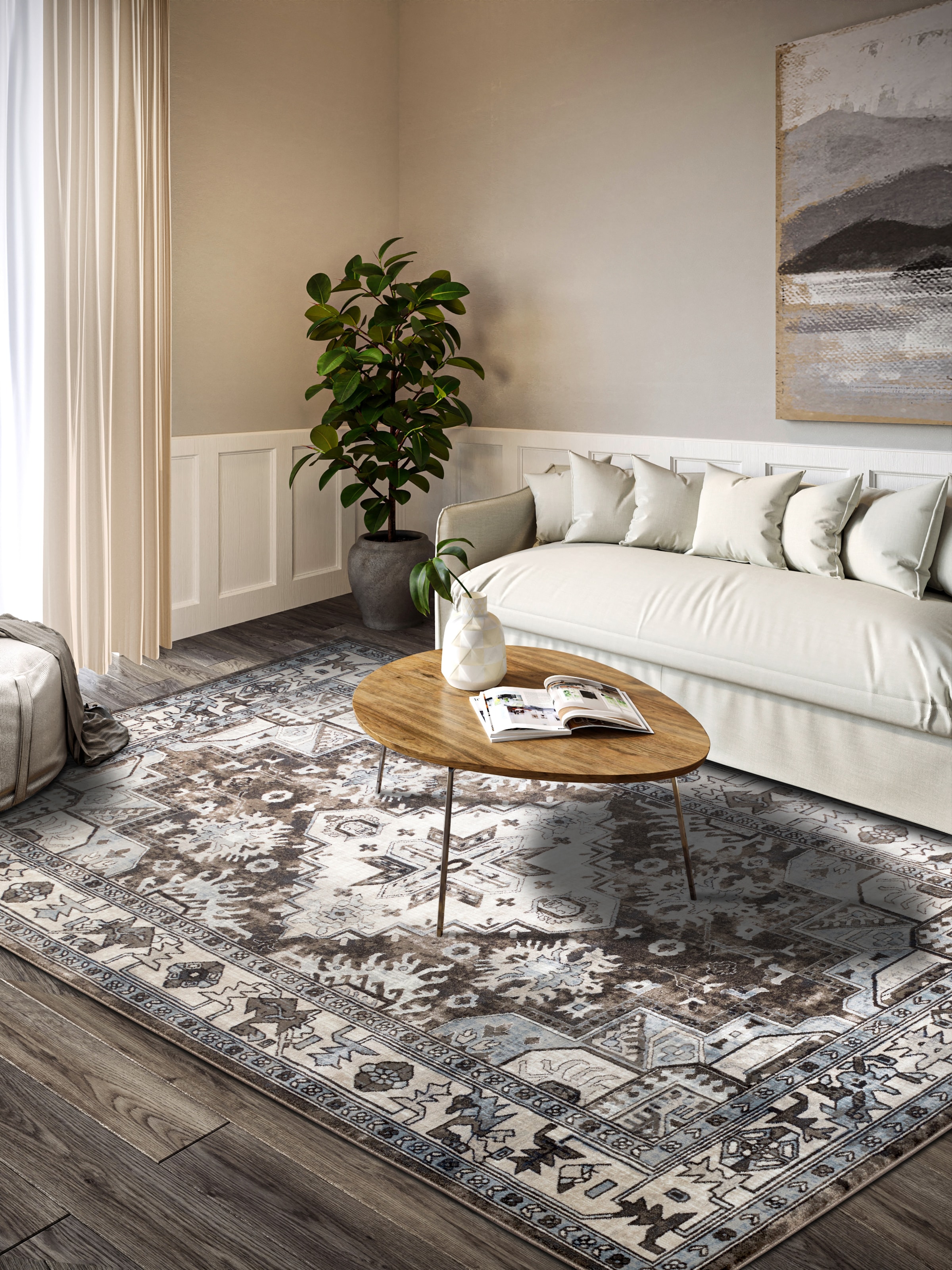 Villeroy & Boch Teppich »Henry« rechteckig 11 mm Höhe Orientalisch, Wohnzimmer, Schlafzimmer, Klassisch, Kurzflor, Läufer