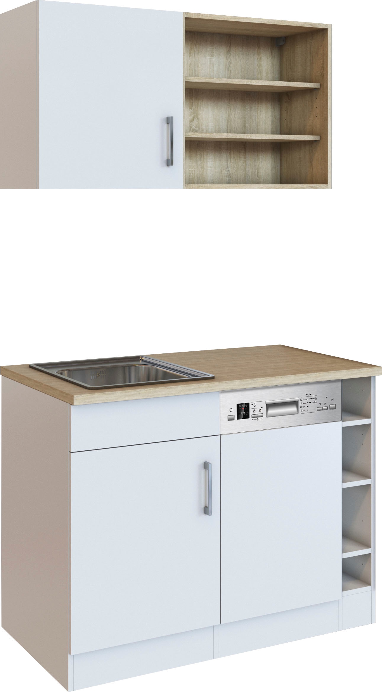 HELD MÖBEL Pantryküche »Mali«, Breite 110 cm, mit E-Geräten