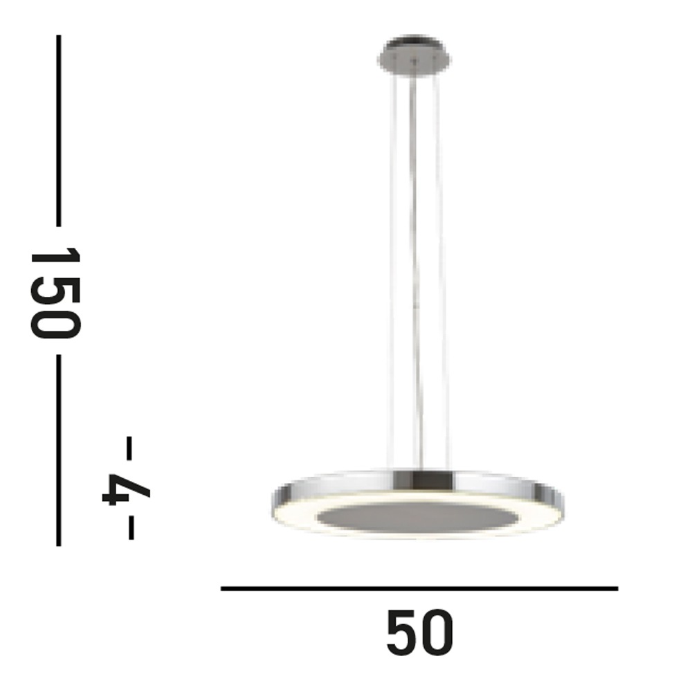 Searchlight LED-Hängeleuchte »Hängeleuchte Lexi, 1-flammig« LED-Modul 1 Stk. Kaltweiß Minimalistisches Ambiente