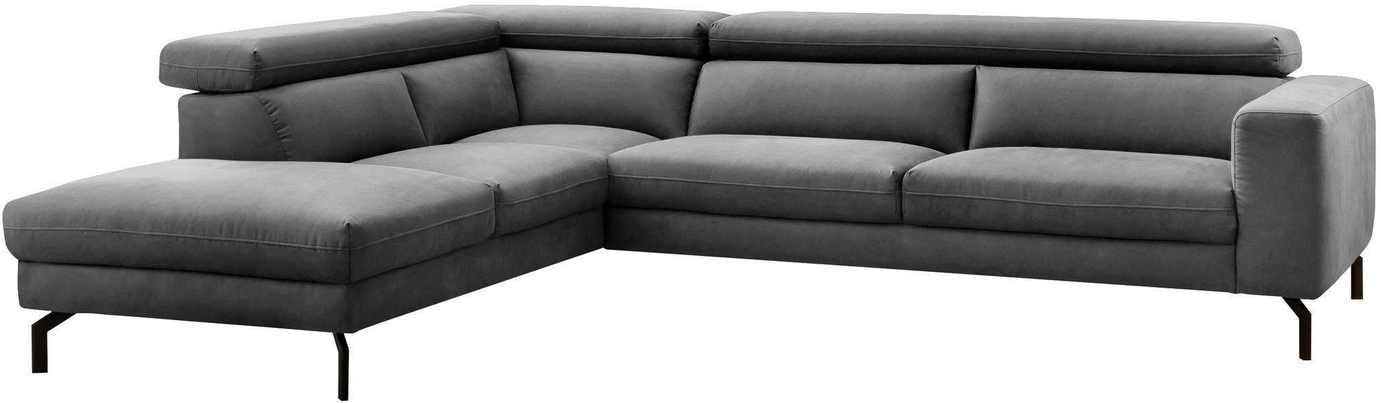 Home affaire Ecksofa »Olanta, modern und bequem, Breite 305cm, Fuß 16cm hoc günstig online kaufen