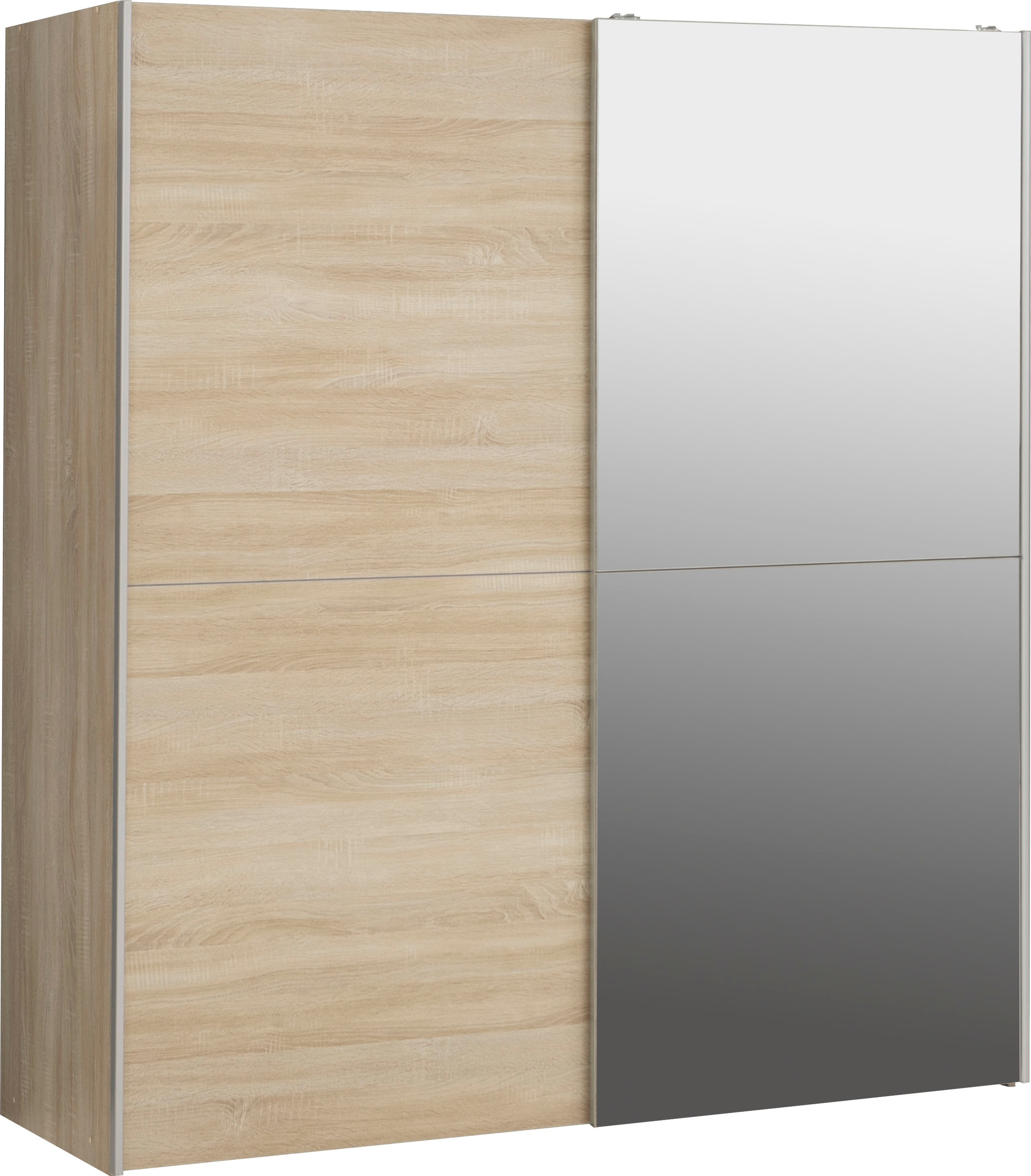 FORTE Schwebetürenschrank »"White Kiss", Made in Europe, ideal für kleine R günstig online kaufen