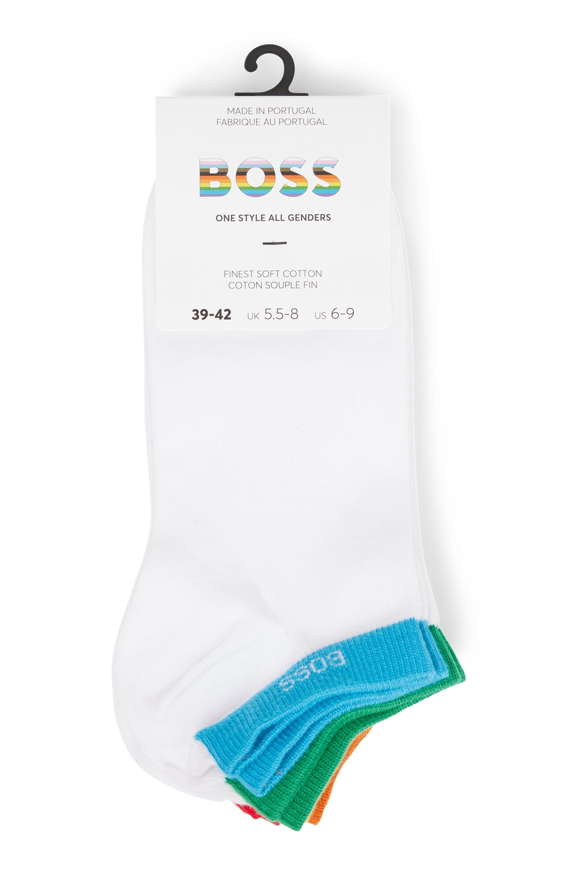 BOSS Socken »5P AS Rainbow CC«, (Packung, 5 Paar), mit Markenlogo