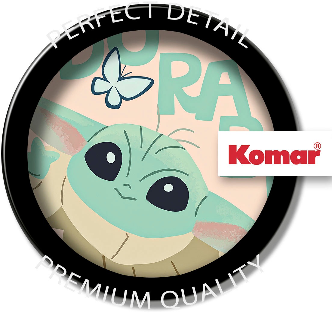 Komar Leinwandbild »The Mandalorian Little Grogu Adorable - Größe 30 x 30 cm«, Disney, (1 St., 30 x 30 cm (Breite x Höhe), Keilrahmenbild mit Echtholzrahmen, Kinderzimmer