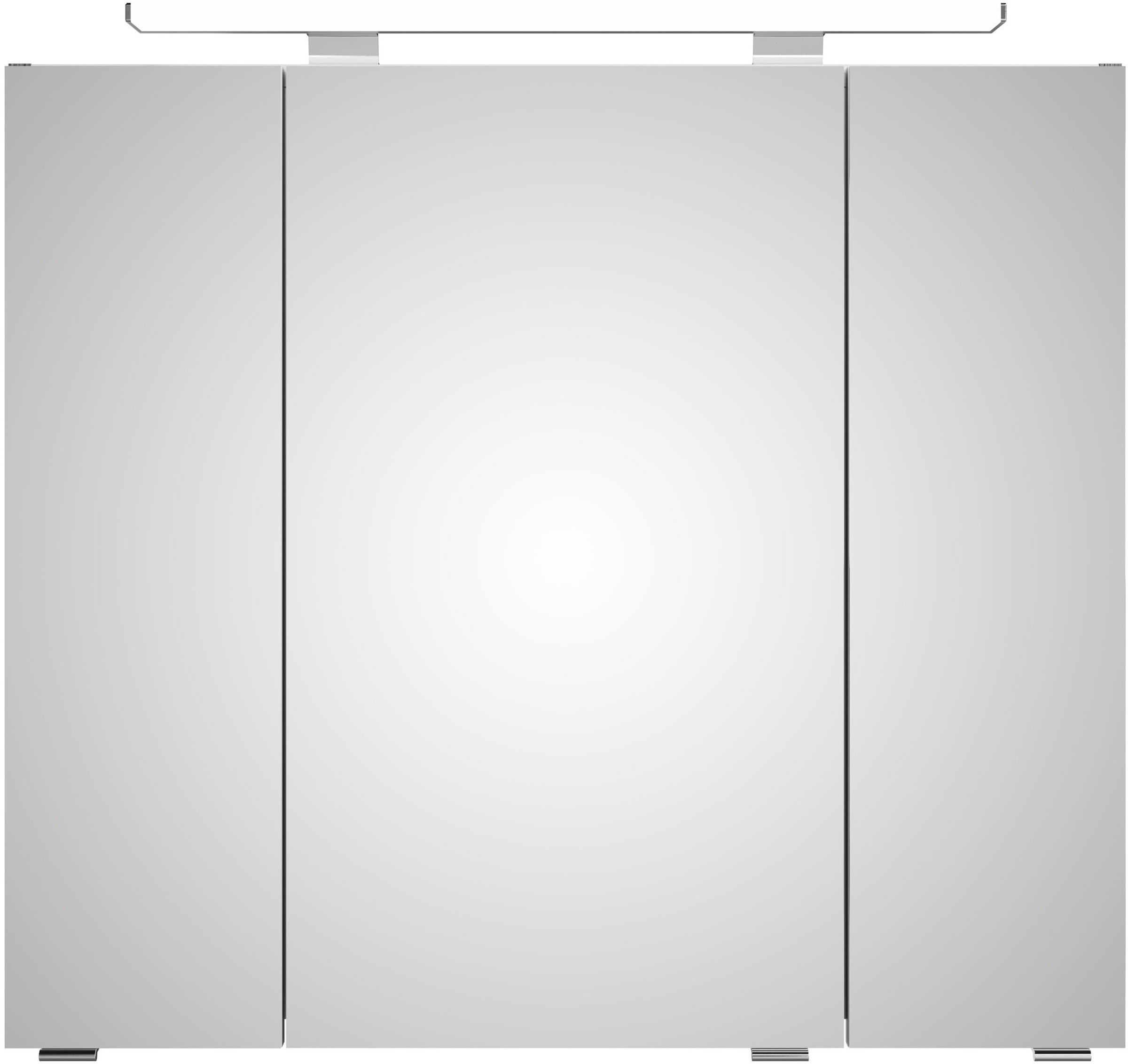 Saphir Badmöbel-Set »Serie 4010 2-teilig Keramik-Waschtisch mit LED-Spiegelschrank«, (Set), Badezimmer Set 84 cm breit, inkl. Türdämpfer, 3 Türen, 2 Schubladen