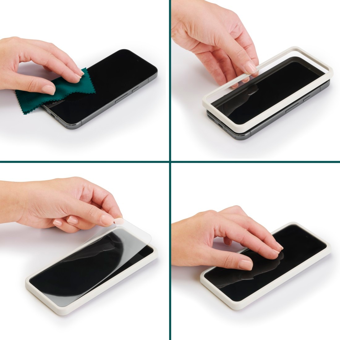 Hama Displayschutzglas »Displayschutz f. Google Pixel 8a (Panzerglas, ultraklar, Montagehilfe)«, für Google Pixel 8a