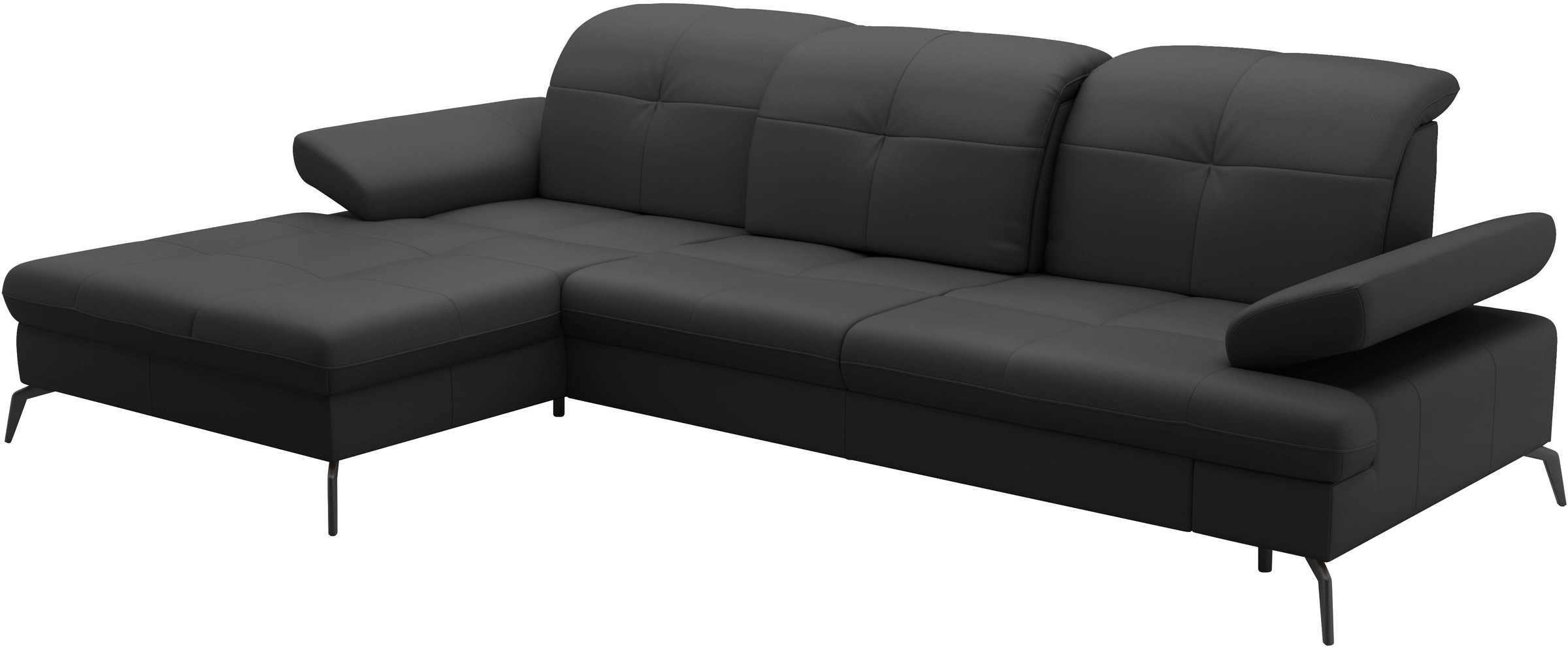 sit&more Ecksofa »Amica, L-Form, inkl. Sitztiefenverstellung & Armteilverstellung«, wahlweise mit Bettfunktion, Bettkasten und Kopfteilverstellung