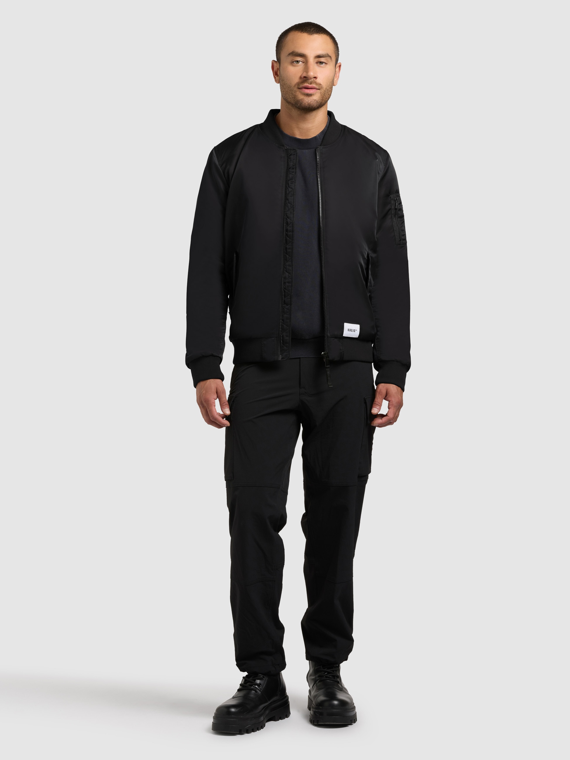 khujo Bomberjacke »ADON« leicht glänzendes Material