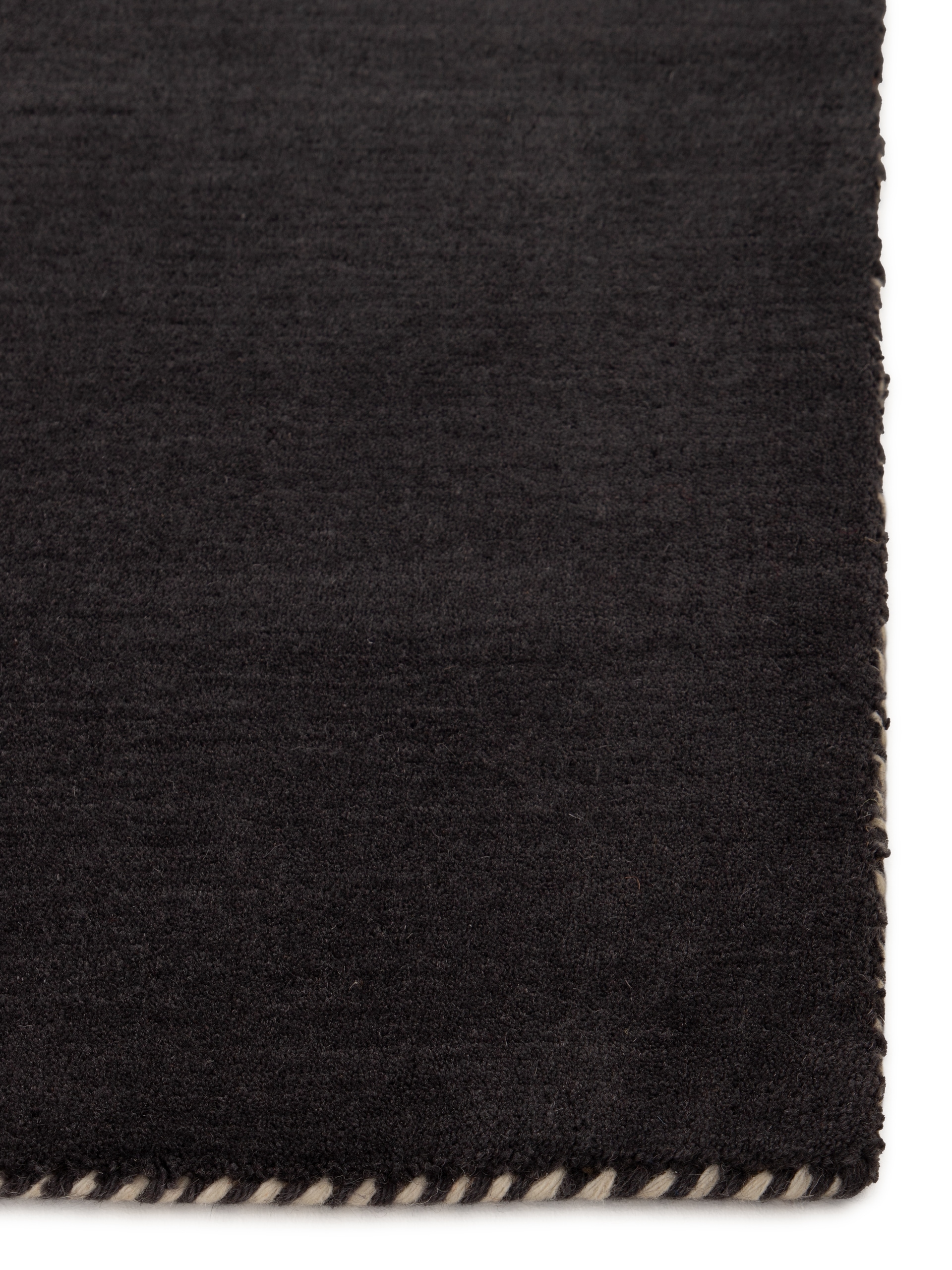 carpetfine Wollteppich »Gabbeh Lola Uni«, rechteckig, 14 mm Höhe, mit natürlichem Pflanzenmaterial von Hand gewebt, auch in Rund