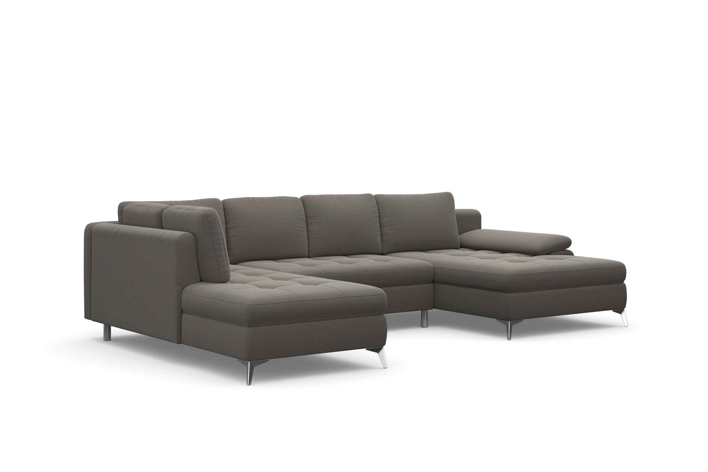 sit&more Wohnlandschaft »Latigo U-Form«, mit Recamiere, wahlweise mit Bettfunktion und Bettkasten