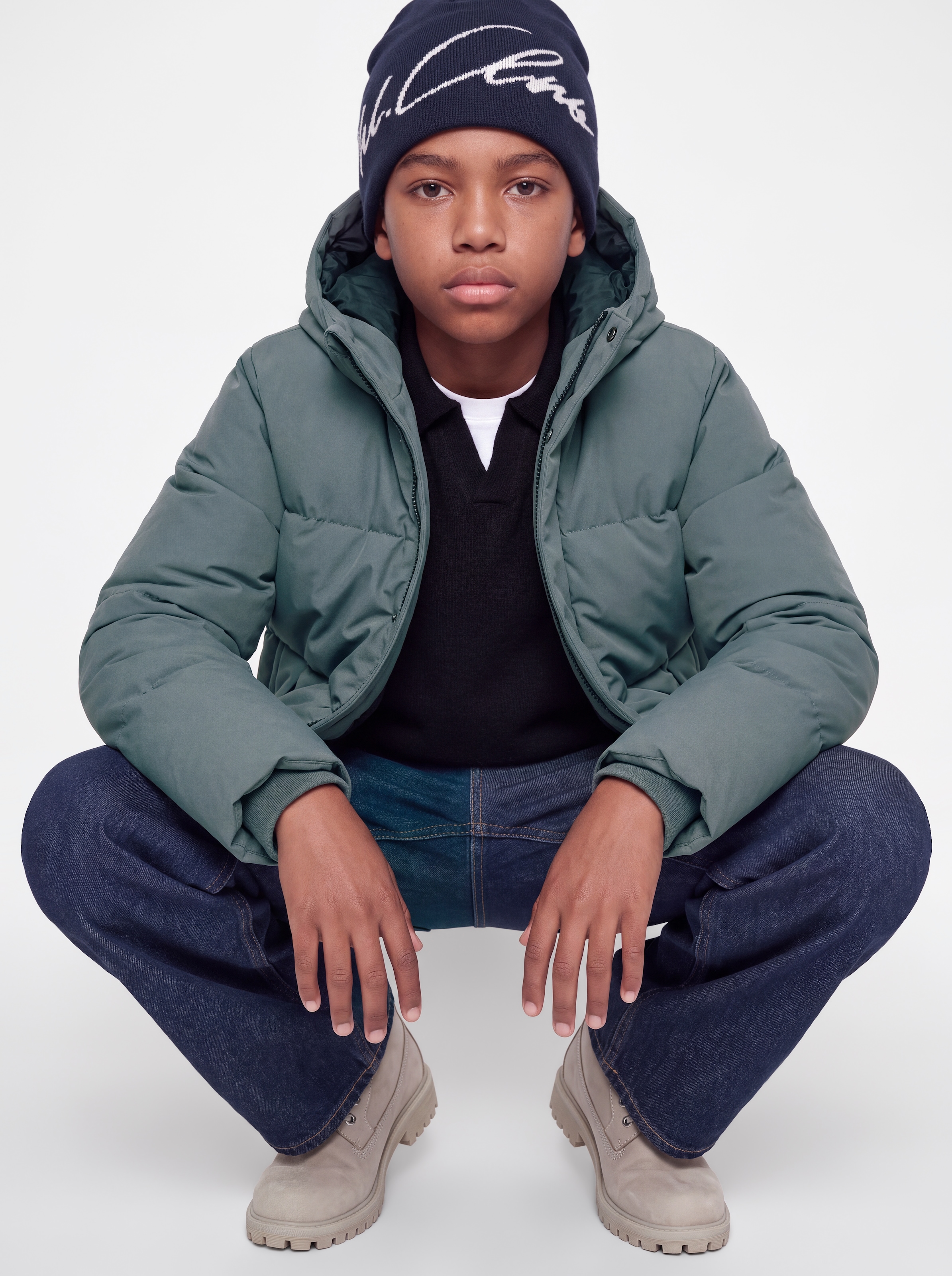Jack & Jones Junior Steppjacke »JJESOHO PUFFER HOOD AW26 SN JNR« mit Kapuze Kunstfaser, regular fit