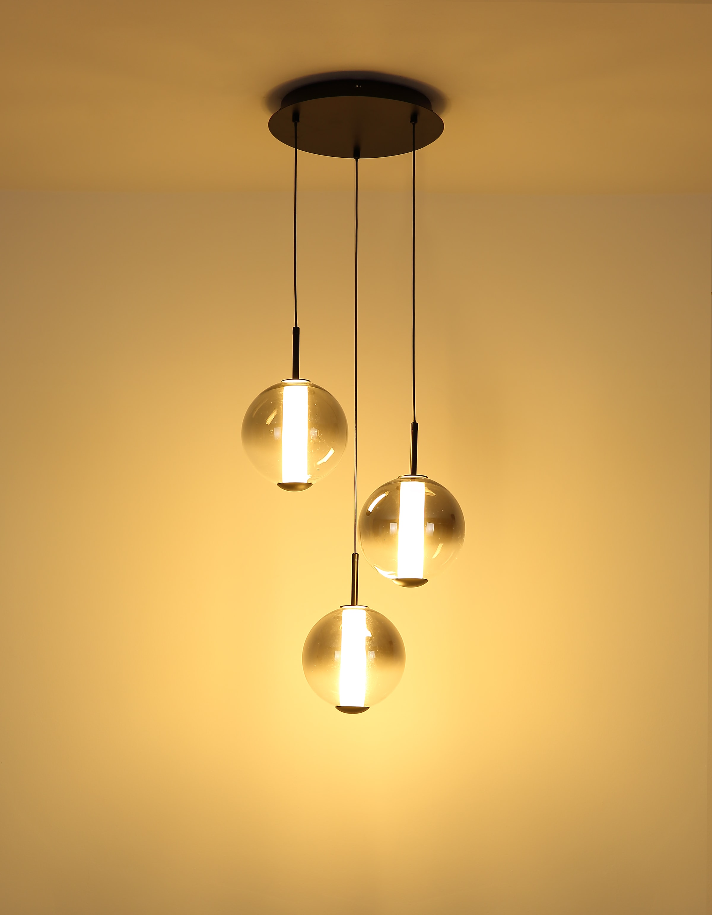 GLOBO LIGHTING Hängeleuchte »LACY« LED-Modul 1 Stk. Warmweiß Hängelampe Esszimmer-Leuchte Esstischleuchte Wohnzimmer