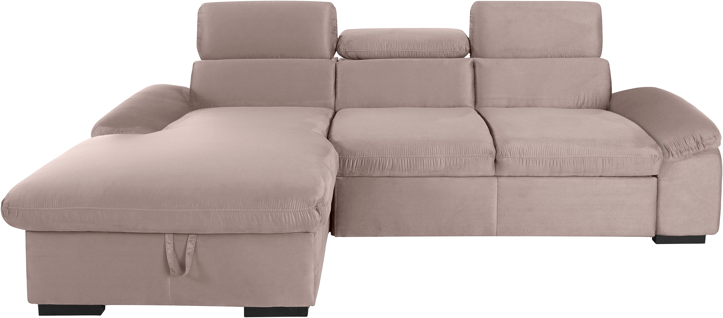 COTTA Ecksofa "Lola L-Form", (Set, mit Hocker), mit Hocker & Kopfteilfunkti günstig online kaufen