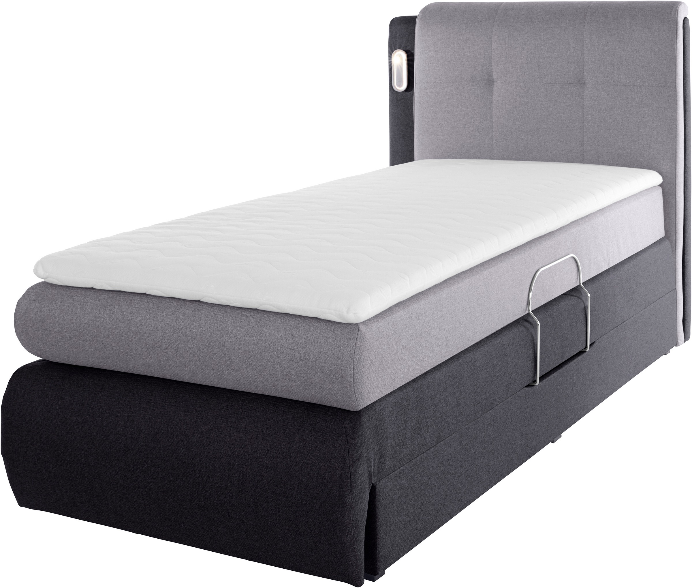 3. Bild von COLLECTION AB Boxspringbett »Borna«, inklusive Bettkasten, LED-Beleuchtung und Topper
