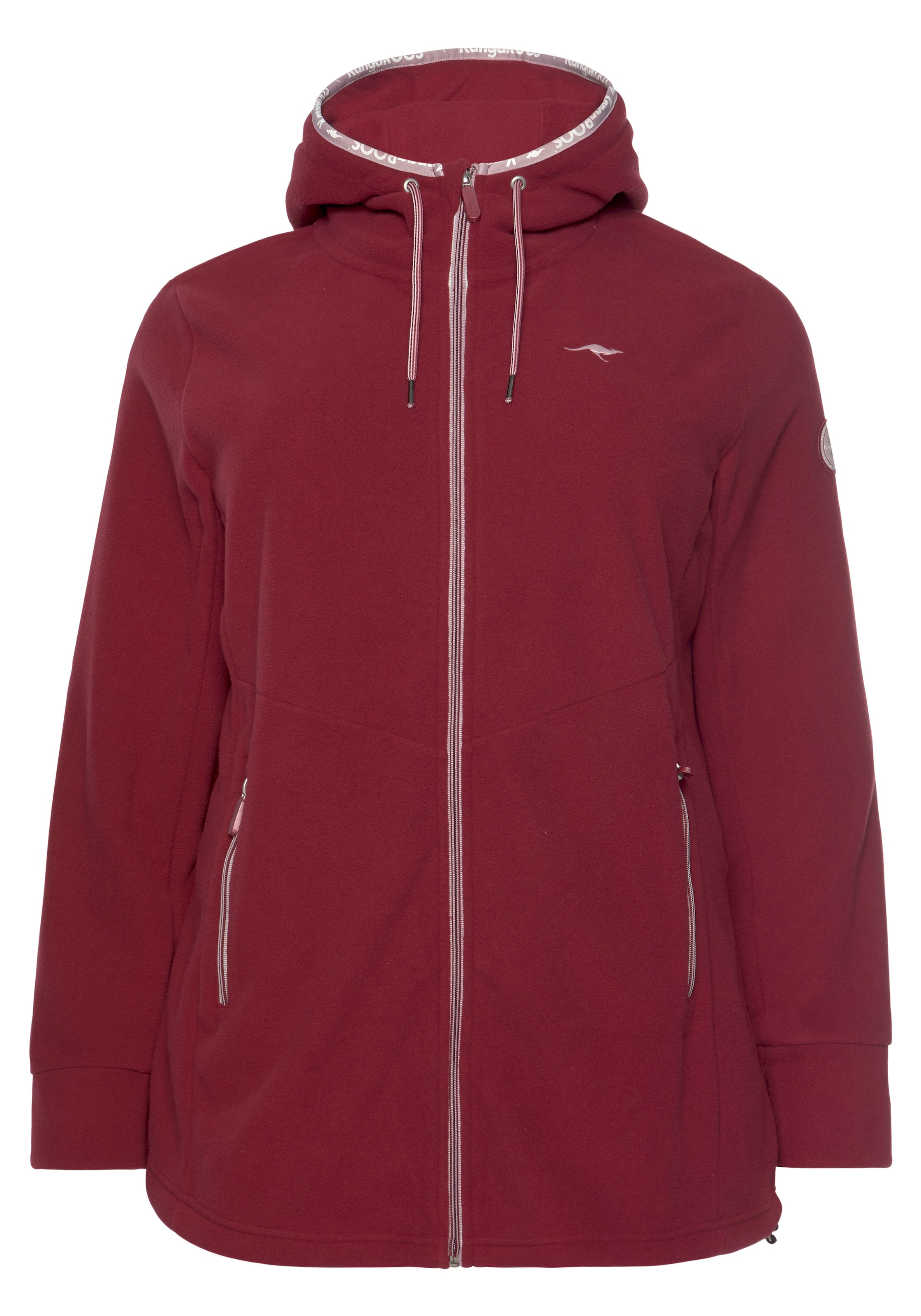 KangaROOS Fleecejacke, mit Kapuze