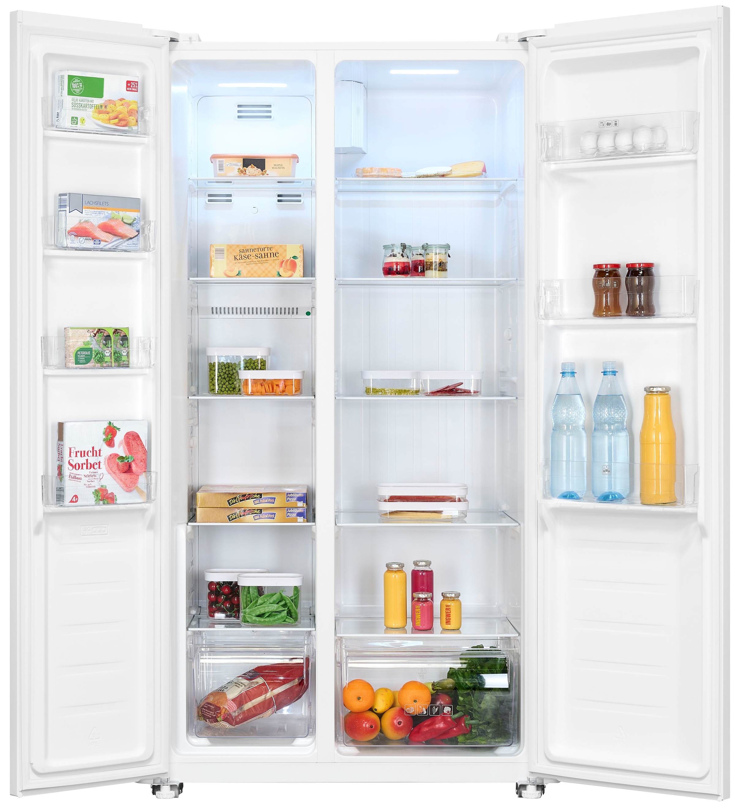 exquisit Side-by-Side SBS46-040D weiss »SBS46-040D weiss« 177 cm hoch 91 cm breit