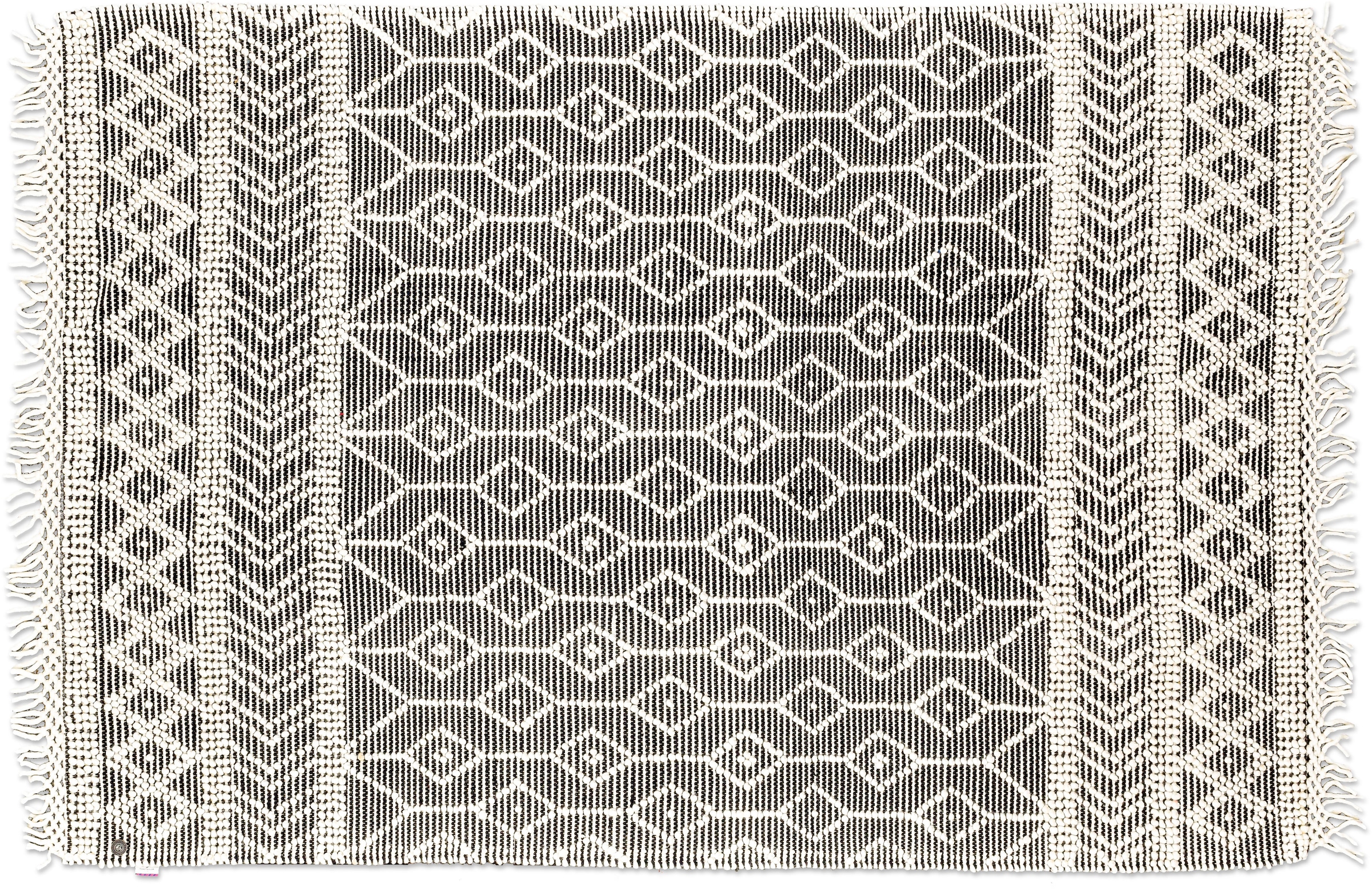 TOM TAILOR HOME Teppich »Colored Macrame«, rechteckig, 10 mm Höhe, Handweb Teppich, reine Wolle, handgewebt, mit Fransen, Scandi Design