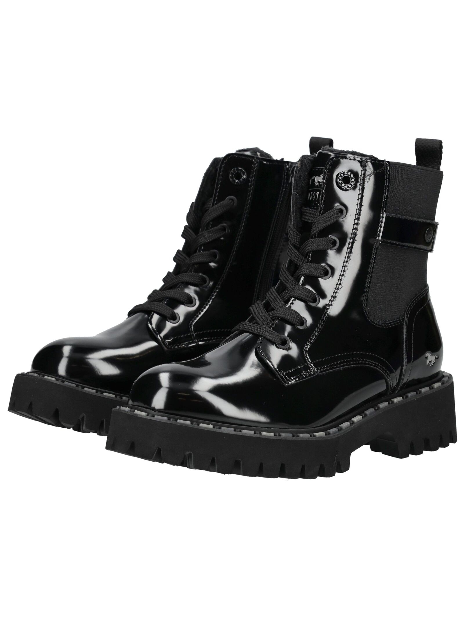 Mustang Shoes Schnürstiefelette »Mustang Shoes Stiefelette Lederimitat/Textil«