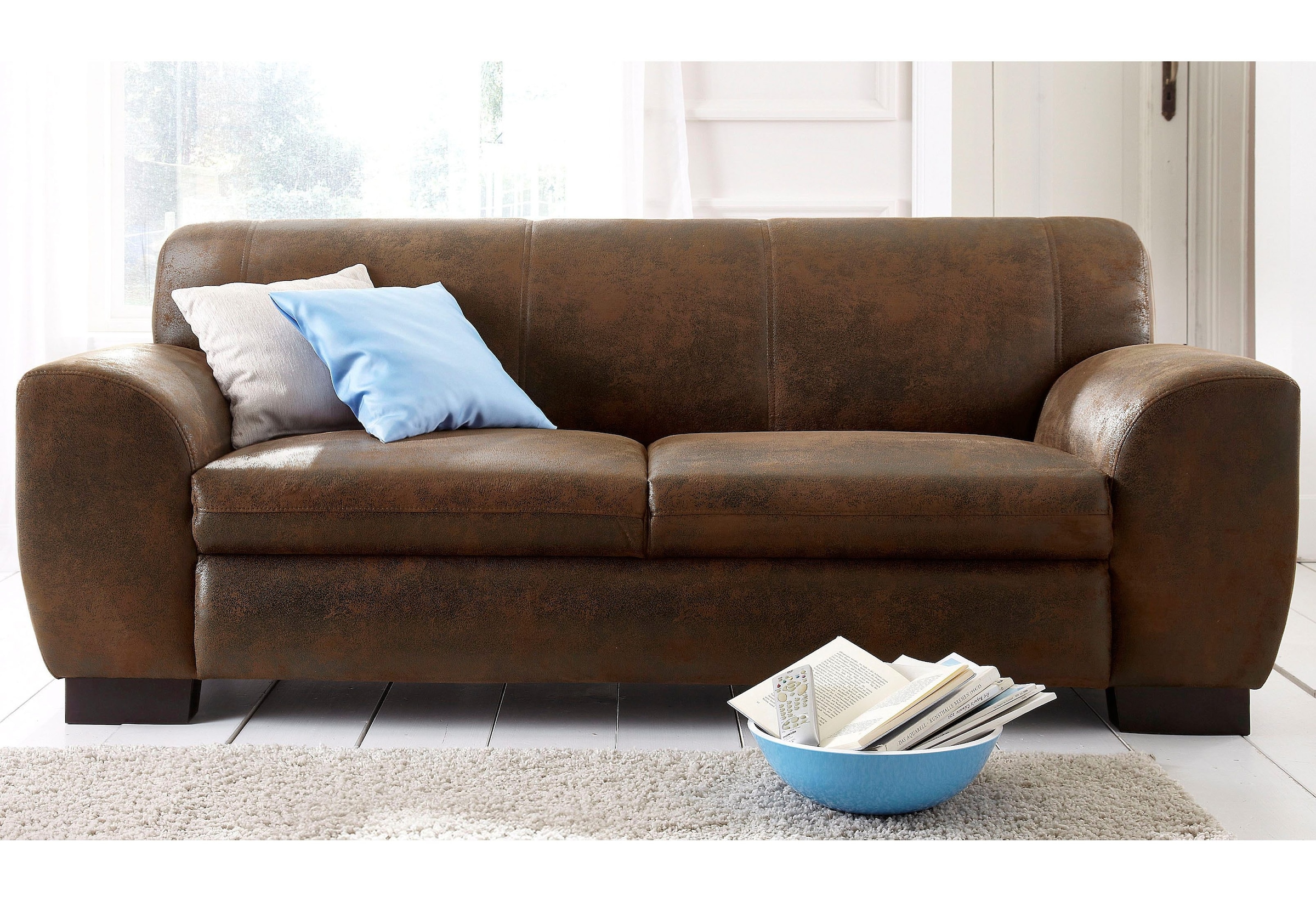 Home affaire Sofa »Nika«, 2 oder 3- Sitzer in Microfaser MELROSE günstig online kaufen