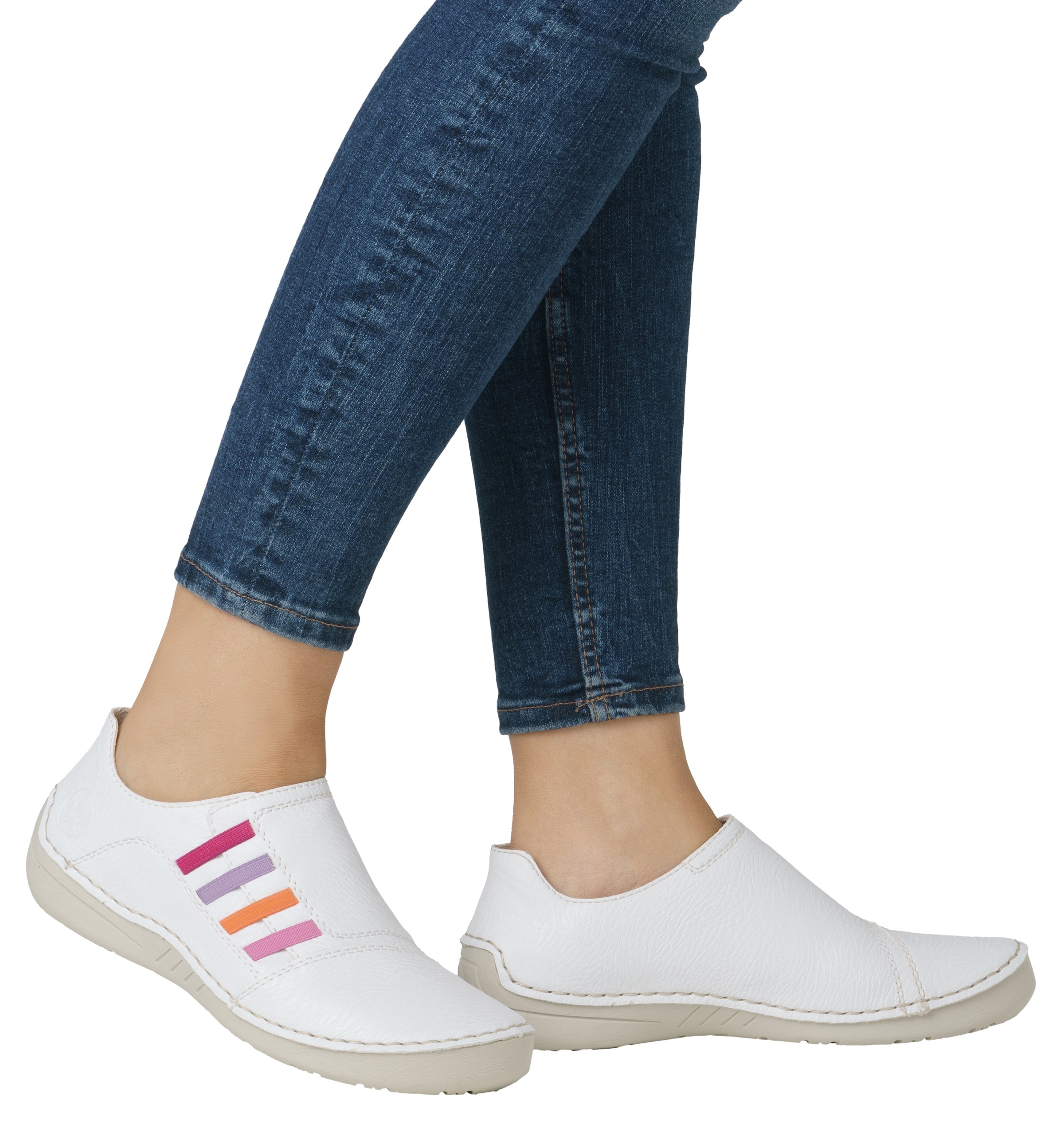 Rieker Slipper, Slip-on Sneaker, Schlupfschuh, Halbschuh mit weicher Innnensohle