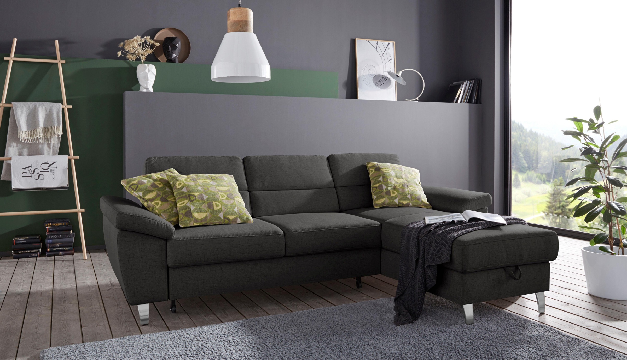 sit&more Ecksofa »Sorano L-Form«, wahlweise mit Bettfunktion und Bettkasten günstig online kaufen