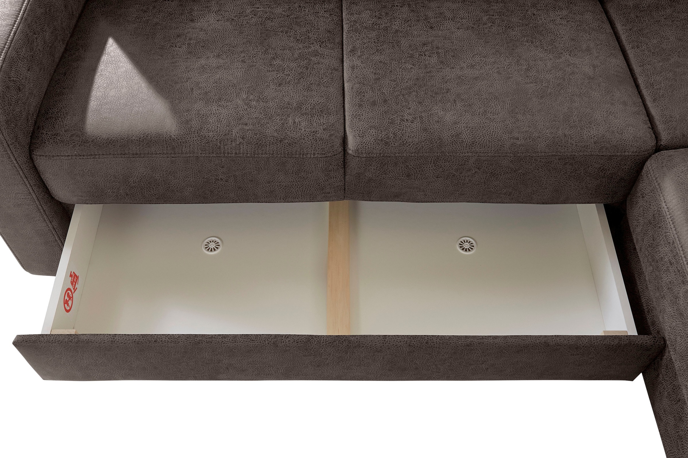 sit&more Ecksofa »Bologna L-Form«, Kopfteilverstellung, wahlweise mit Bettfunktion und Schubkasten