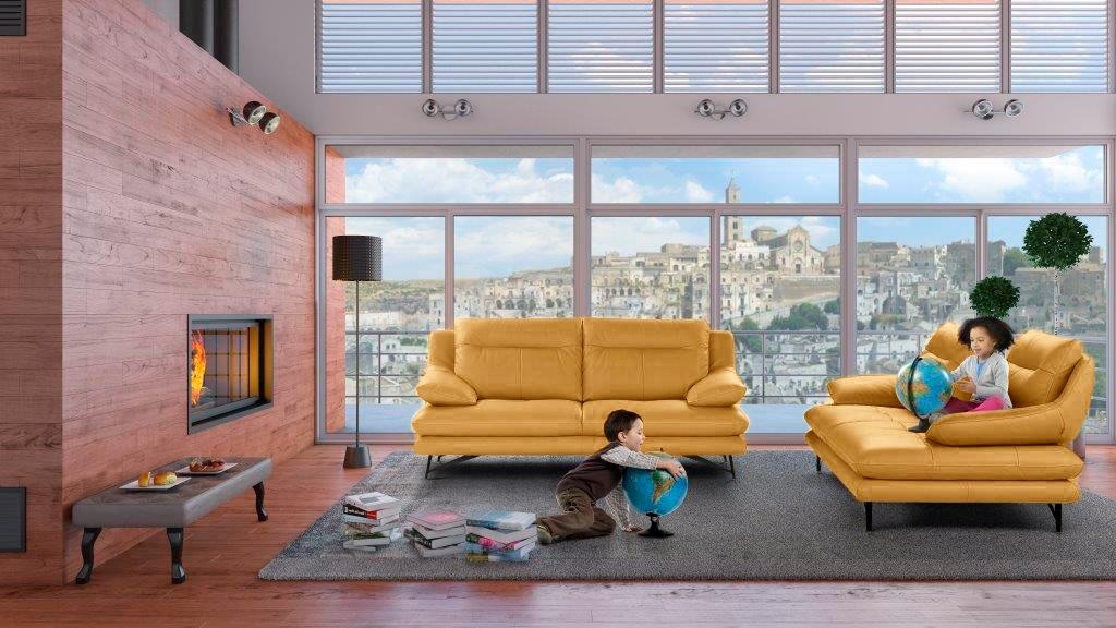 CALIA ITALIA 2,5-Sitzer »Cezanne, italienisches Design trifft erstklassigen Sitzkomfort, Leder«, Edles Designsofa in besonders langlebigen & pflegeleichten Lederarten