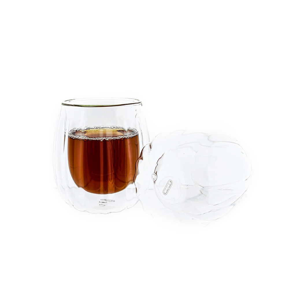 Mulex Latte-Macchiato-Glas »Mulex Gläser Set Manhattan«, (Set, 2 tlg., 2tlg. Gläser Set, je 350 ml), doppelwandig, ideal f. Kaffee, Cappuccino, Latte Macchiatto, 2tlg
