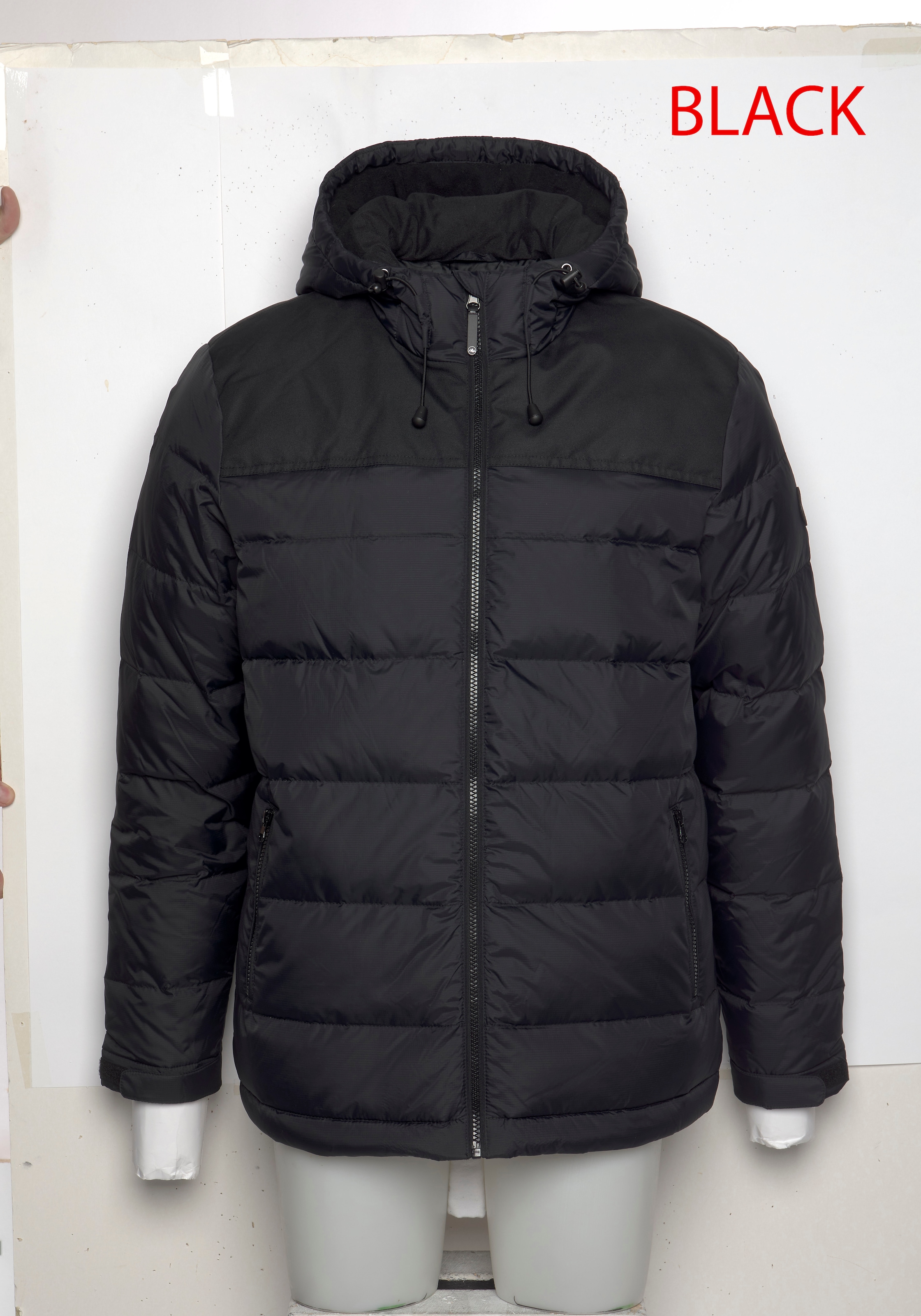 Polarino Daunenjacke mit Kapuze für den Winter,  aus leichtem Webmaterial