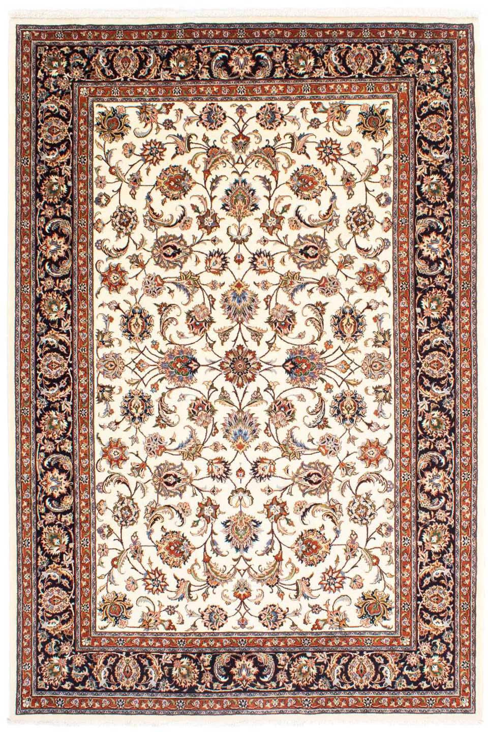 morgenland Wollteppich »Kaschmar Blumenmuster Beige 293 x 199 cm«, rechteck günstig online kaufen