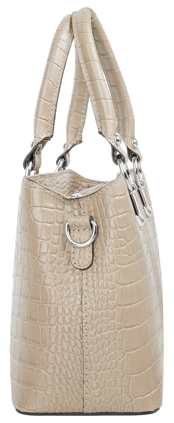Cluty Umhängetasche, echt Leder, Made in Italy