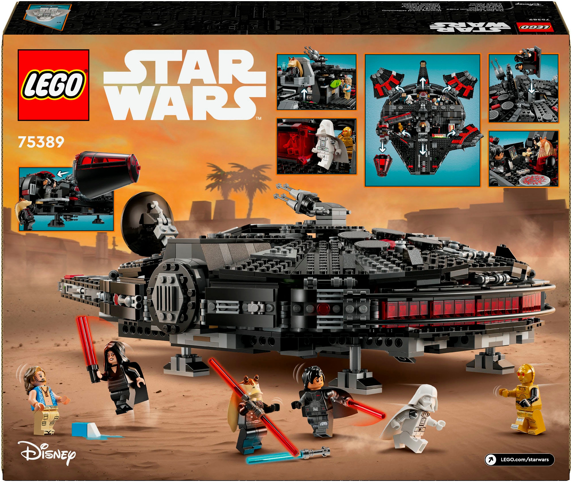 LEGO® Konstruktionsspielsteine »Dunkler Millennium Falke (75389), LEGO Star Wars TM«, (1579 St.), Made in Europe