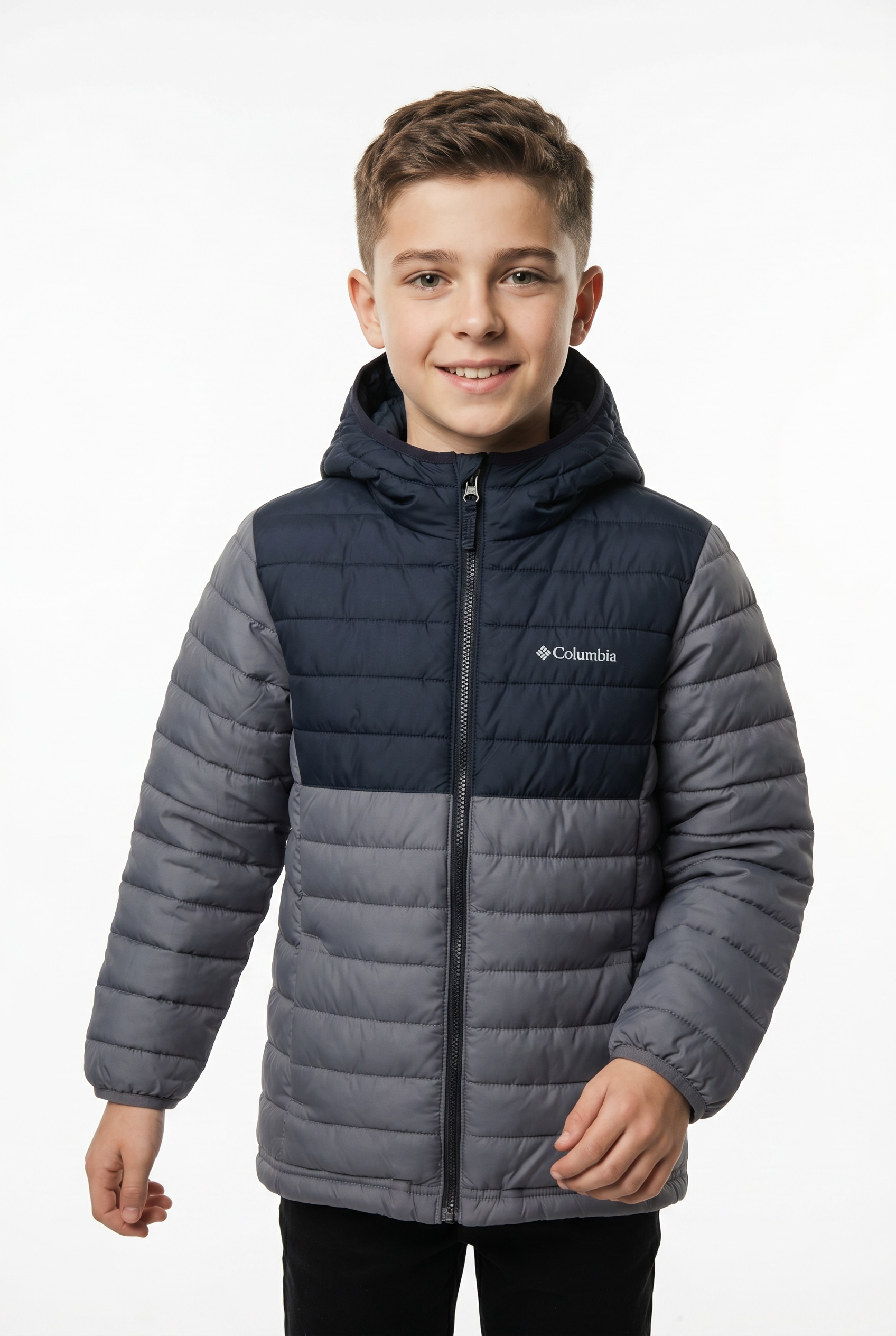 Columbia Steppjacke »Powder Lite II Hooded Jacket« mit Kapuze Übergangsjacke und Winterjacke für Kinder