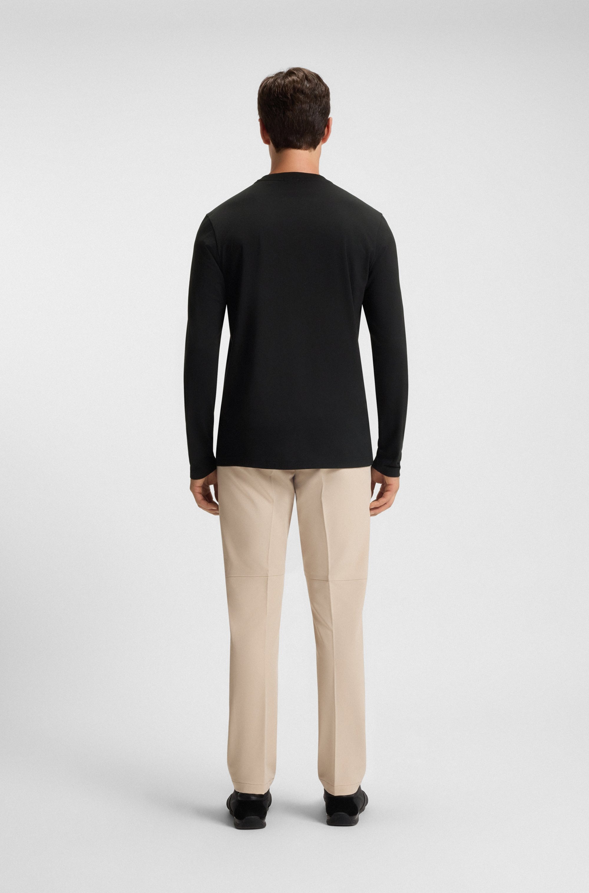 BOSS GREEN Langarmshirt »Tee Long«, mit Rundhalsausschnitt