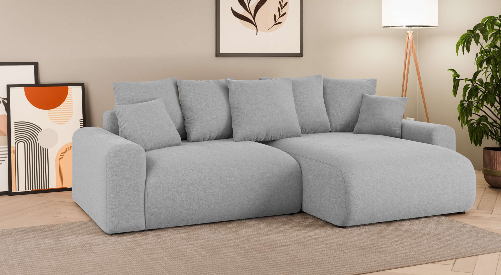 Home affaire Ecksofa »LAKESIDE klein mit Bettfunktion und Bettkasten, B/T/H günstig online kaufen