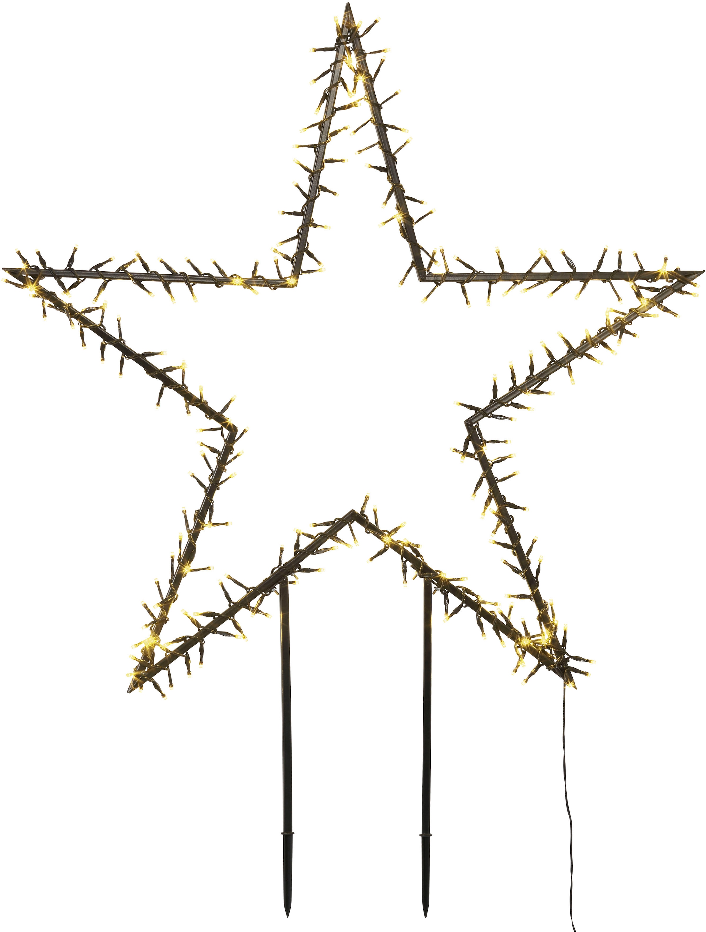 my home LED Stern »Caden, Weihnachtsstern, Weihnachtsdeko mit 150 LEDs«, Gartenstecker mit LED-Beleuchtung, Ø 60 cm