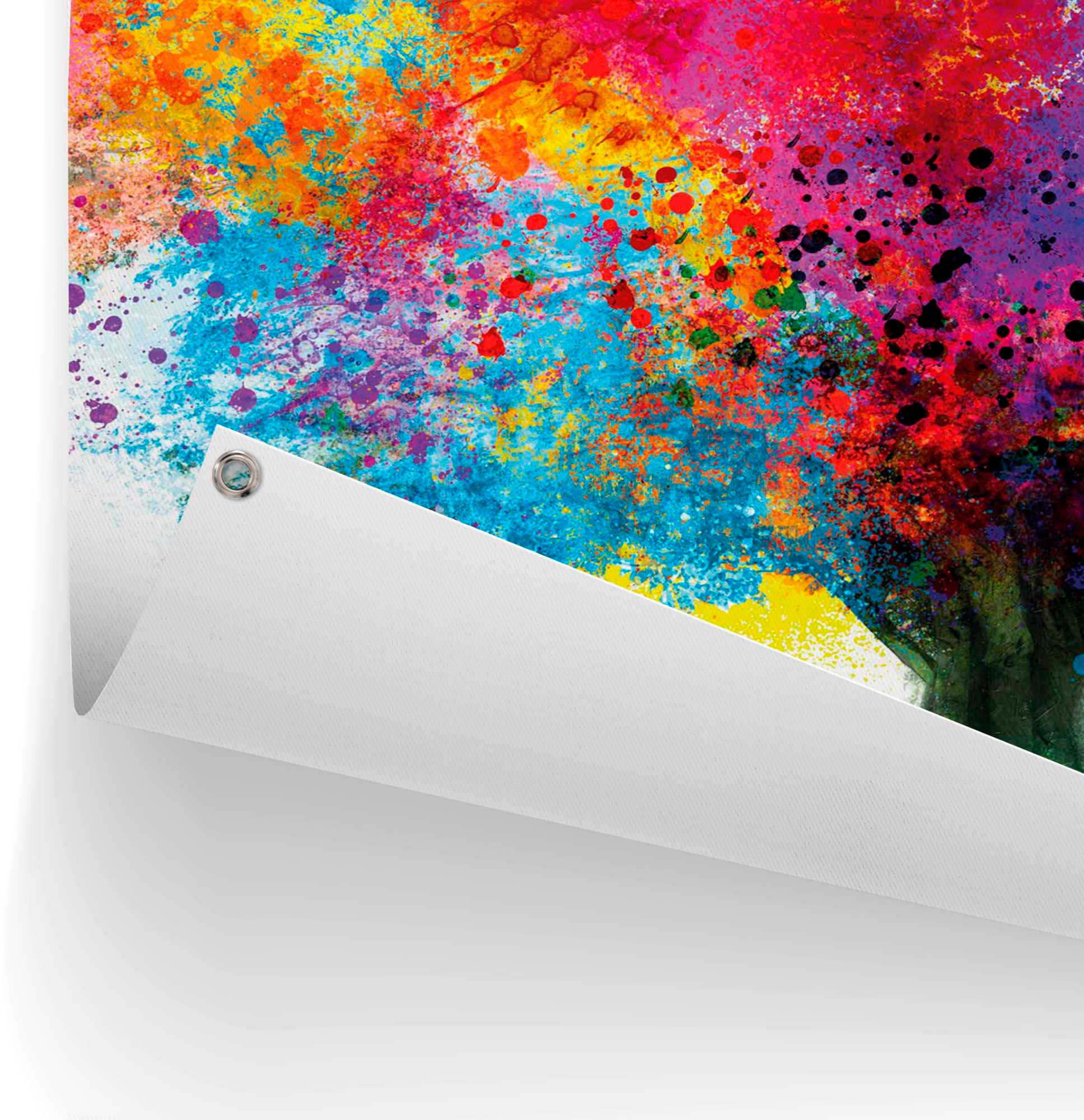 Reinders! Poster »Farbkleckse Baum«