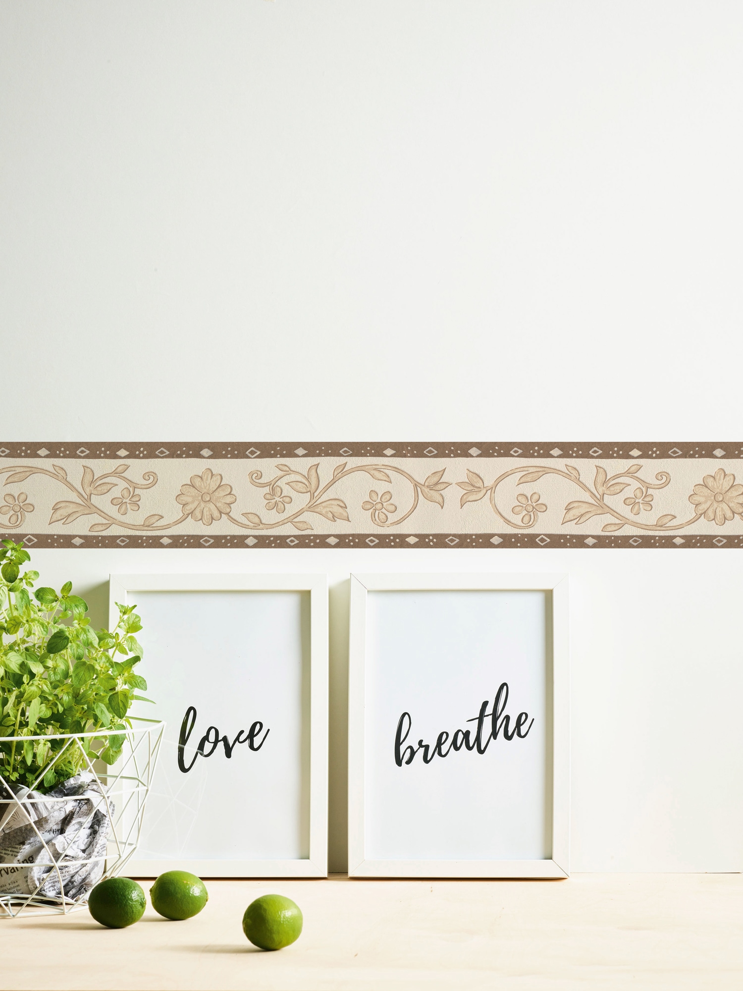 A.S. Création Bordüre »Only Borders«, mehrfarbig-gemustert-Strukturmuster, Tapete Bordüre Blumen Barock Floral Borte Wohnzimmer Schlafzimmer Büro