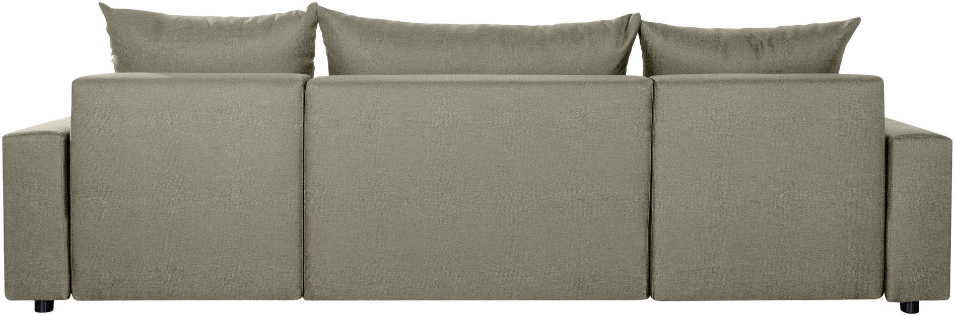 COLLECTION AB Wohnlandschaft »Pico U-Form, Breite 252, mit Schlaffunktion, Bettkasten & Zierkissen«, Liegefläche 117x220 cm