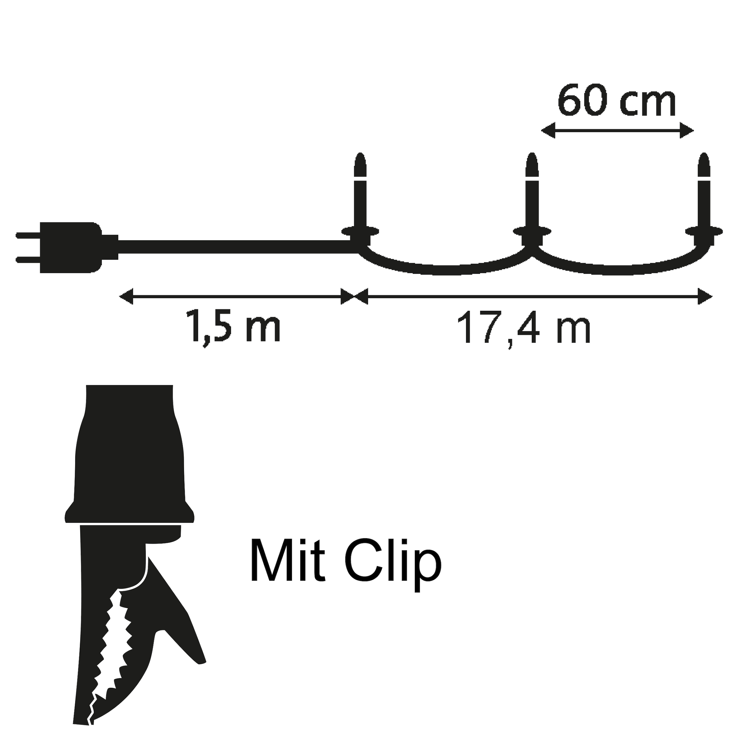 IC Winterworld LED-Christbaumkerzen 30 Stk.-flammig