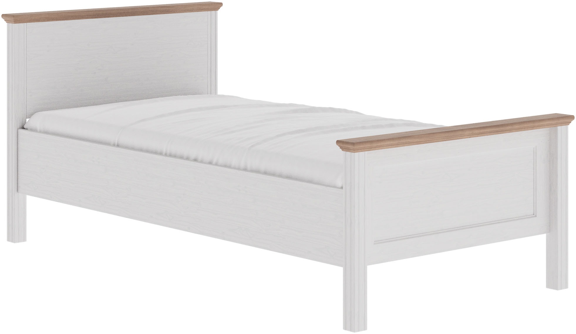 Inter Link Massivholzbett »Bett Maluno« Kiefer Massiv, ohne Lattenrost, 90/ günstig online kaufen