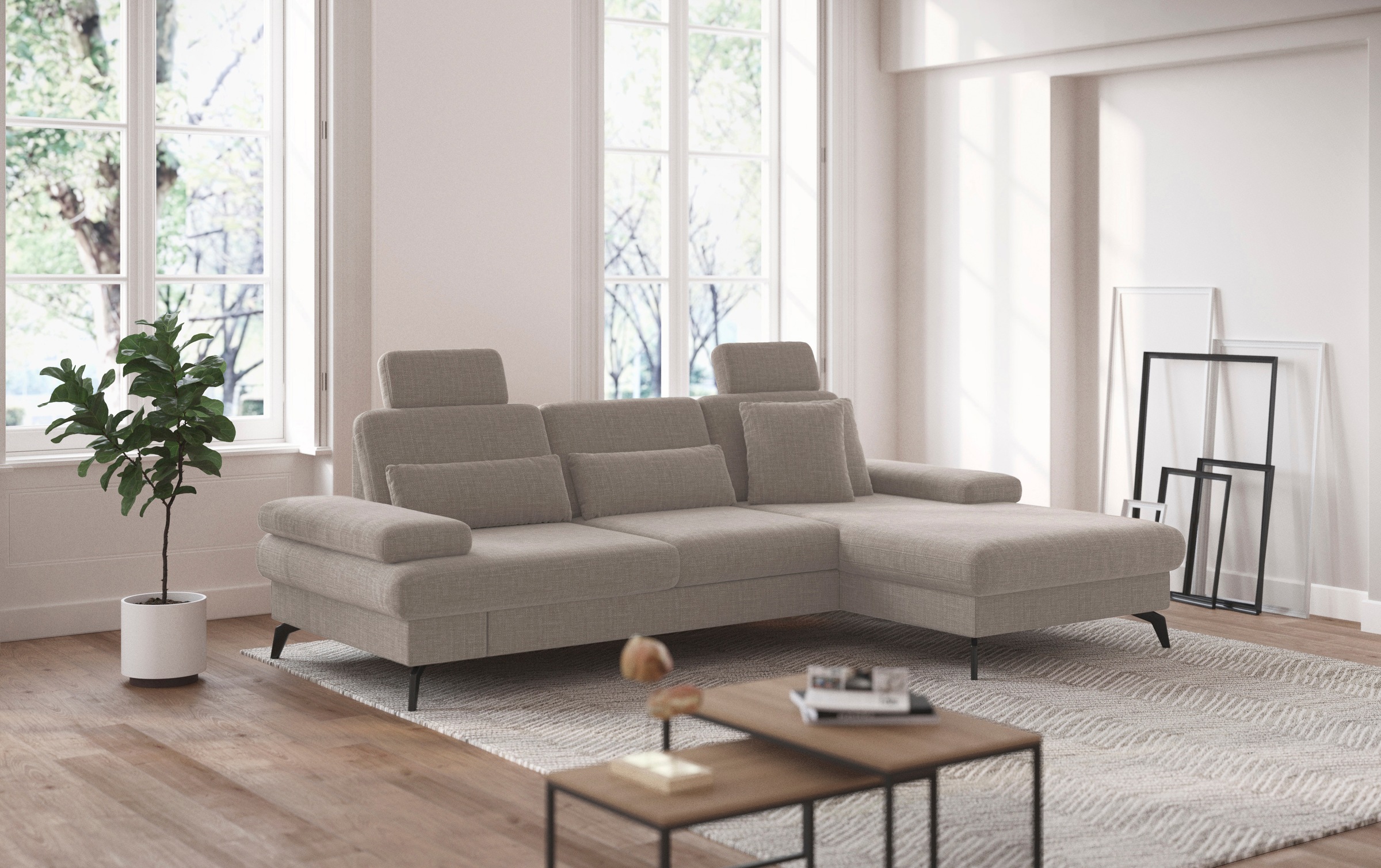 sit&more Ecksofa »Morris L-Form, inkl. Sitztiefenverstellung«, wahlweise mi günstig online kaufen